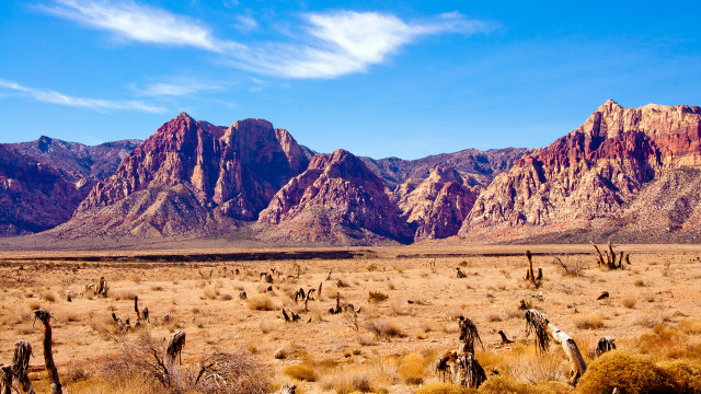 Desert mountains blue sky clouds #4 free wallpaper for desktop - medium preview image