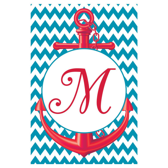 Red anchor monogram m cooper free wallpaper for tablet - medium preview image