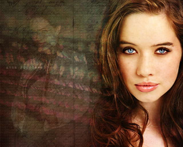 Woman blue eyes long hair free wallpaper for desktop - medium preview image