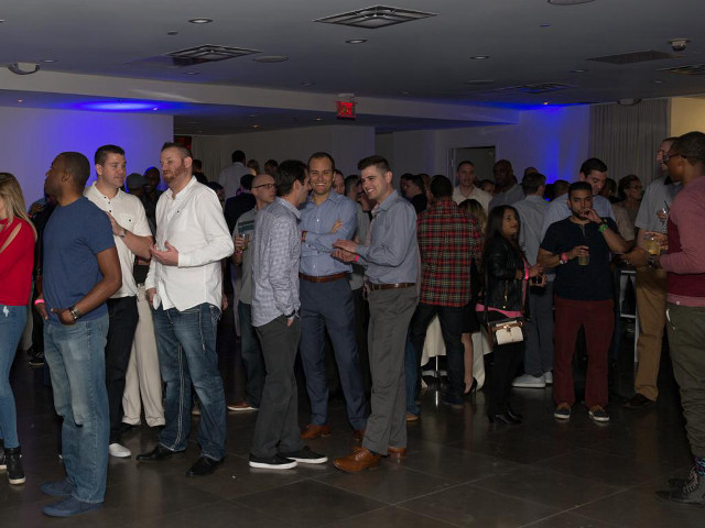 Group people room blue light free wallpaper for desktop - medium preview image