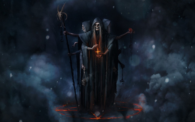 Grimter throne staffs glowing orb free wallpaper for desktop - medium preview image