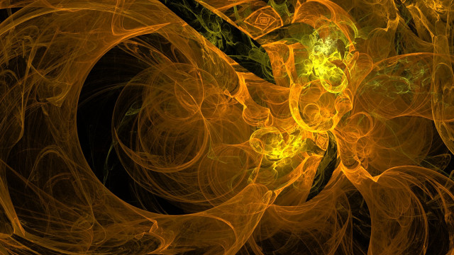 Yellow black fractal mandebrot abstract free wallpaper for desktop - medium preview image