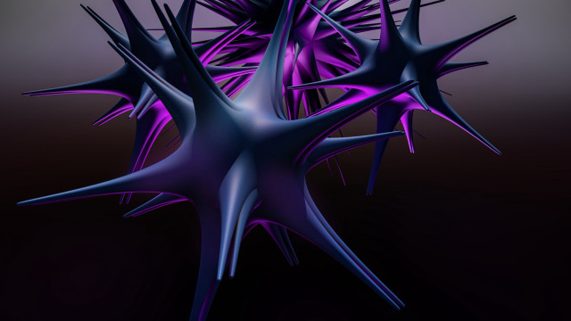 Purple abstract spikes gradient background free wallpaper for desktop - medium preview image