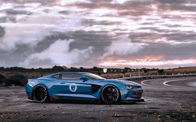 Blue sports car cloudy sky #5 free wallpaper for desktop - medium preview image