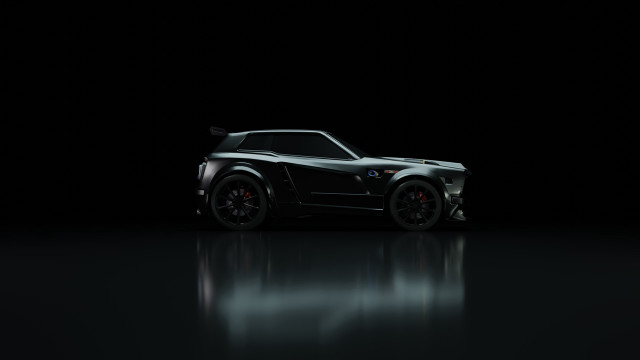 Black sports car hood up #9 free wallpaper for desktop - medium preview image