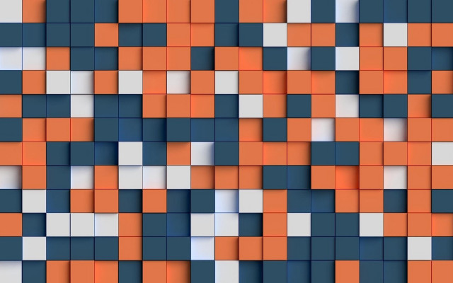 Colorful abstract squares orange blue free wallpaper for desktop - medium preview image