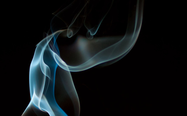 Smokey blue white space airbrush free wallpaper for desktop - medium preview image
