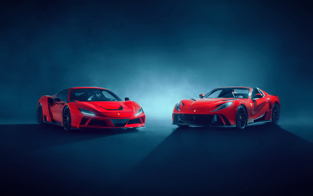 Red sports cars smoke dark free wallpaper for desktop - medium preview image