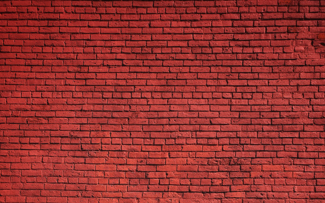 Red brick wall bench minimalist free wallpaper for desktop - medium preview image