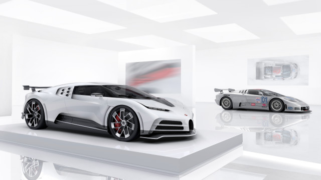 White sports car display background free wallpaper for desktop - medium preview image