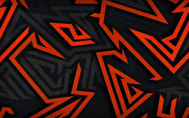 Black red geometric abstract shapes free wallpaper for desktop - medium preview image