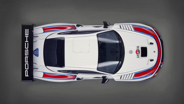White sports car stripes rendering free wallpaper for desktop - medium preview image
