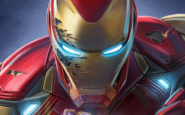Ironman glowingeyes redhelmet danmumford detaileddigitalpainting free wallpaper for desktop - medium preview image