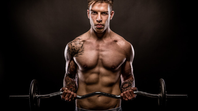 Man tattoo bbholder portrait male free wallpaper for desktop - medium preview image