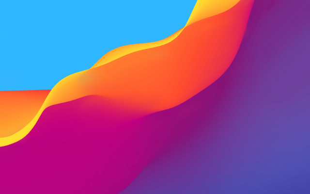 Blue pink curved orange pink free wallpaper for desktop - medium preview image