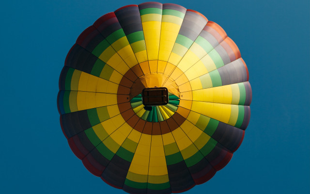 Colorful hot air balloon blue #10 free wallpaper for desktop - medium preview image