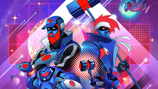 Cartoon characters purple background constellation free wallpaper for desktop - medium preview image