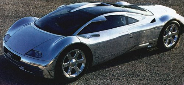 Silver sports car driving parking free wallpaper for desktop - medium preview image