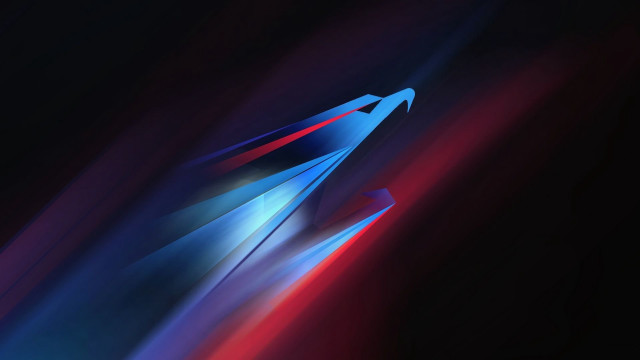 Colorful abstract blue red plane free wallpaper for desktop - medium preview image