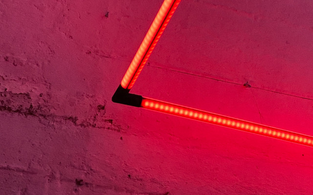 Red light wall neon tube free wallpaper for desktop - medium preview image