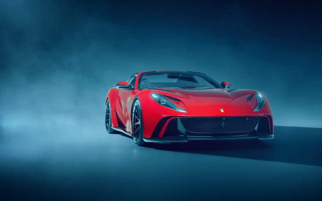 Red sports car dark room #73 free wallpaper for desktop - medium preview image