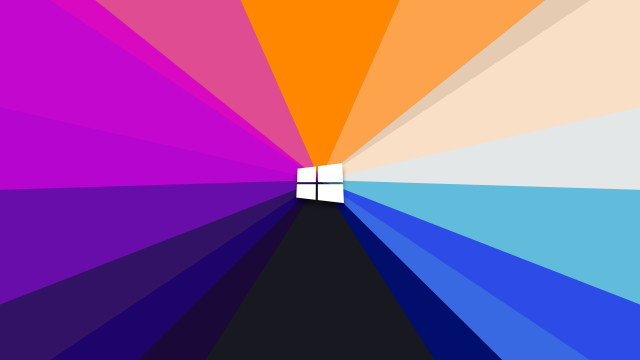 Rainbow door center suprematism bauhaus free wallpaper for desktop - medium preview image