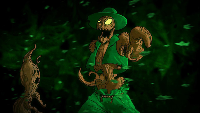 Green man eldritch creature nature free wallpaper for desktop - medium preview image