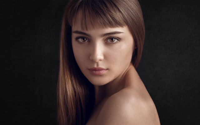 Elina karimova long hair brown #2 free wallpaper for desktop - medium preview image