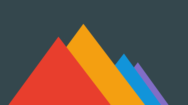 Colorful triangle black blue red free wallpaper for desktop - medium preview image