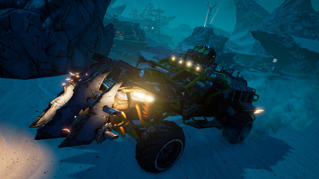 Cobra vehicle snowy rock formation free wallpaper for desktop - medium preview image