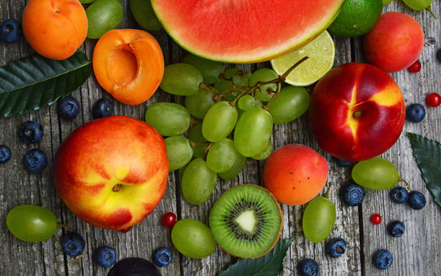 Fruit table vibrant arcimboldo kiwi free wallpaper for desktop - medium preview image