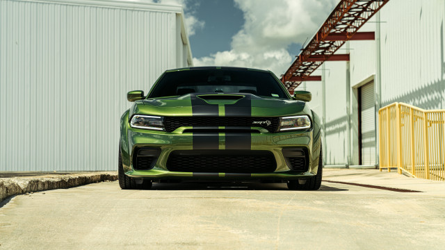 Green black car military tilt free wallpaper for desktop - medium preview image