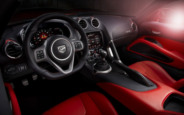Red black sports car interior free wallpaper for desktop - medium preview image