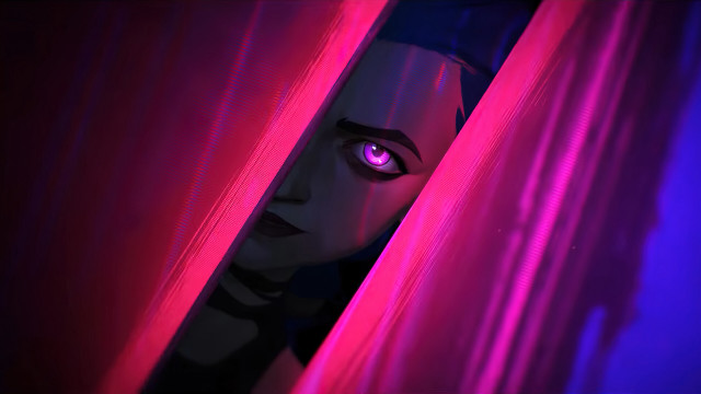 Woman purple eyes curtain sombra free wallpaper for desktop - medium preview image