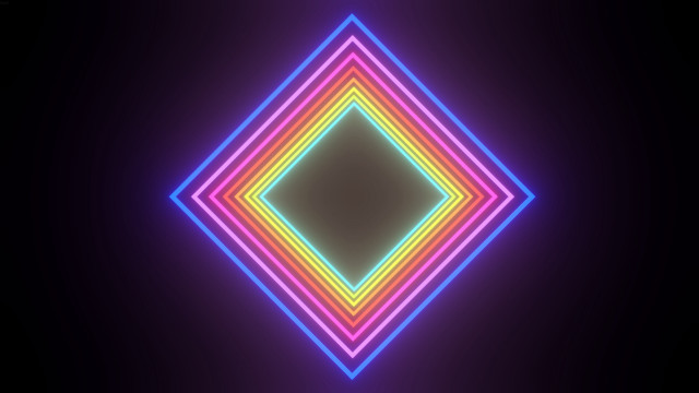 Neon diamond black background beeple free wallpaper for desktop - medium preview image