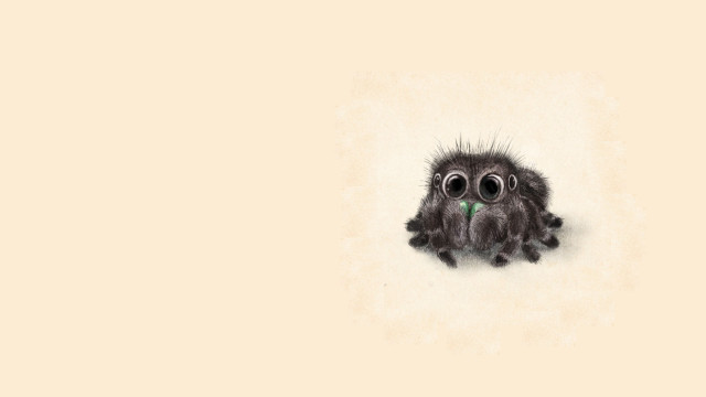 Spider two eyes green nose free wallpaper for desktop - medium preview image