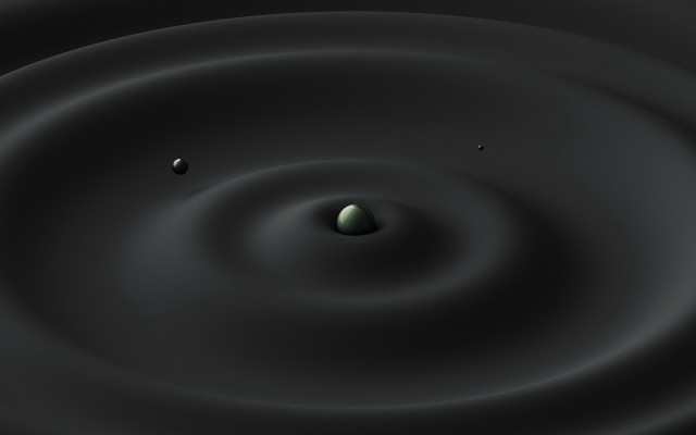 Black white green ball center free wallpaper for desktop - medium preview image