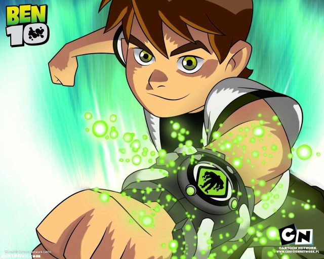 Cartoon boy green background bubbles free wallpaper for desktop - medium preview image