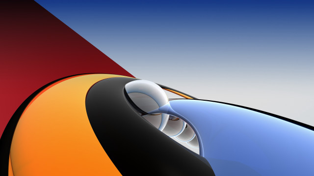 Colorful abstract bird black red free wallpaper for desktop - medium preview image