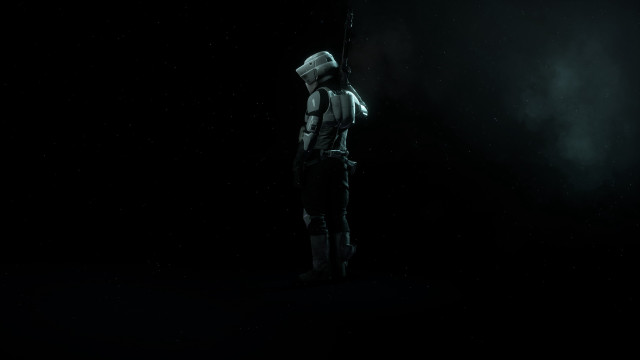 Space astronaut hologram night moon free wallpaper for desktop - medium preview image