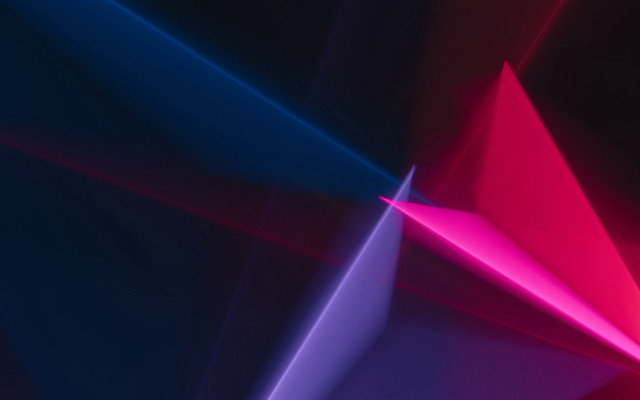 Colorful abstract triangle beeple volumetric free wallpaper for desktop - medium preview image