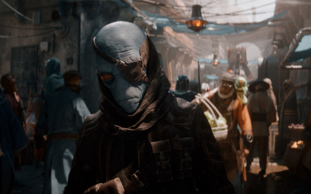 Masked man group street light free wallpaper for desktop - medium preview image