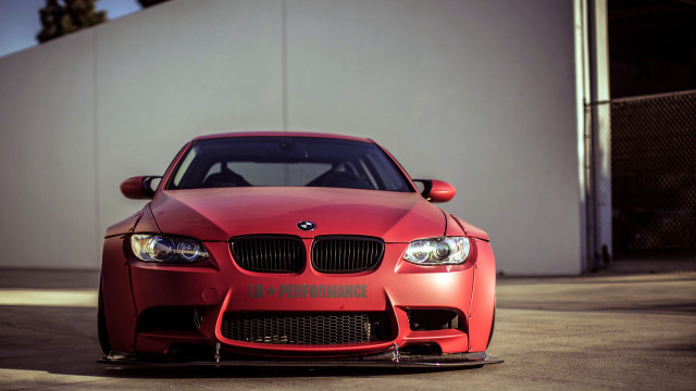 Red car white wall black #2 free wallpaper for desktop - medium preview image