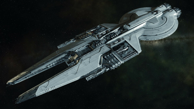 Futuristic ship star trek logo free wallpaper for desktop - medium preview image