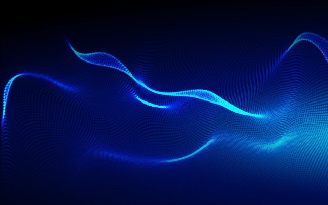 Blue wave light fence fishnet free wallpaper for desktop - medium preview image