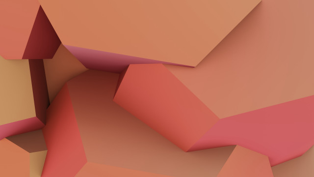 Colorful abstract shapes lowpoly c4d free wallpaper for desktop - medium preview image