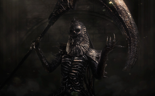 Demon sword portrait darkroom giant free wallpaper for desktop - medium preview image