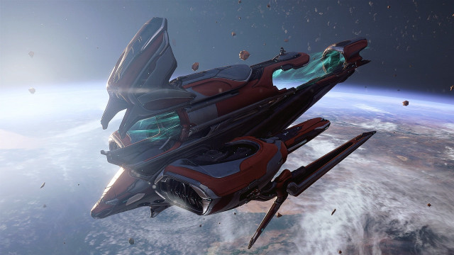 Sci fi spaceship earth space free wallpaper for desktop - medium preview image