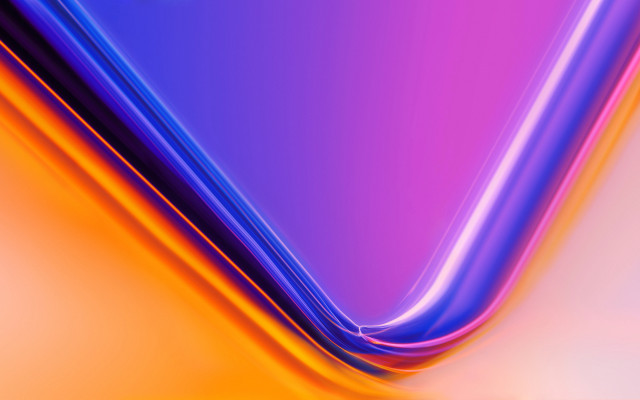 Futuristic smartphone colorful background curved free wallpaper for desktop - medium preview image