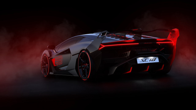 Black red sports car smoke #2 free wallpaper for desktop - medium preview image